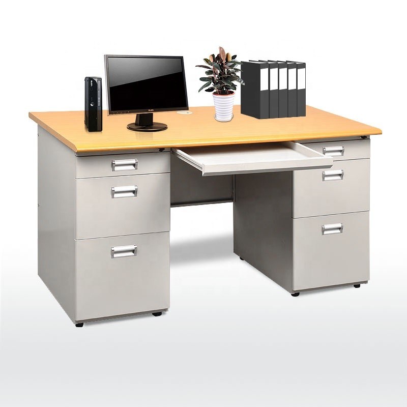 Knock Down L1600mm H750mm Office Table Desk