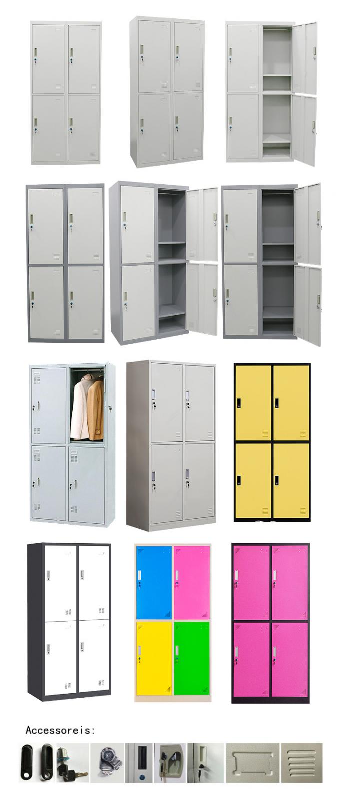 BSCI 1850mm Height Metal Wardrobe