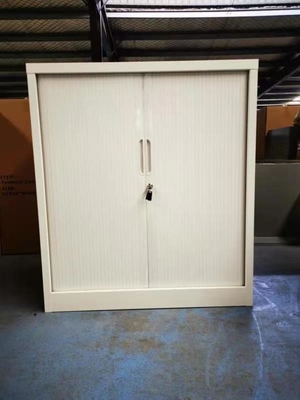 Tambour Unit Office Metal File Cabinet With Planter Box On Top Commercial Use