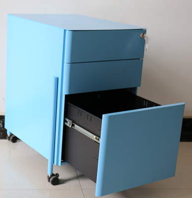 Colourful Customized Moveable Storage Cabinet Metal Mobile Pedestal