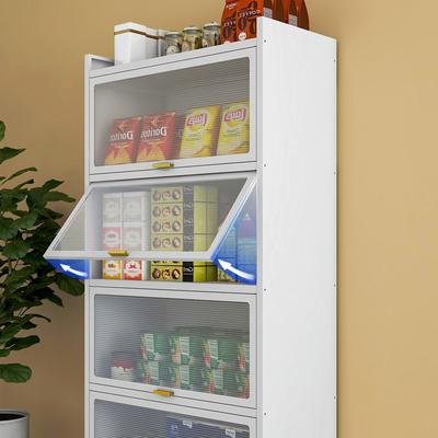 Home Use Steel Storage Cabinet Metal Kitchen Locker With Stand Feet