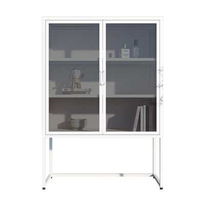 Modern Furniture 2 Door Metal Wardrobe Cabinet Multi Functional