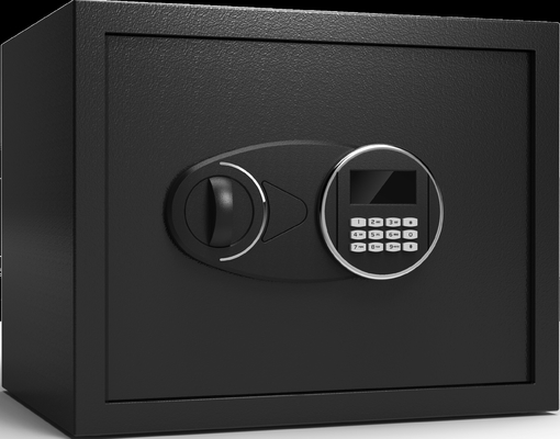 Wall Mounted Metal Safety Box Business Black Safe Deposit Box For Guests Room