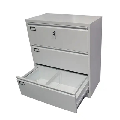 0.4mm-1.2mm Thick Metal Steel 2/3/4 Drawer Filing Cabinet Lockable Lateral Legal
