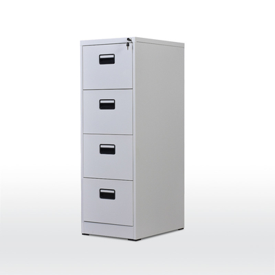4 Drawers File Storage Office Steel Filing Cabinet 40kg Load Capacity