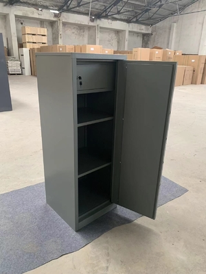 Knock Down Structure Safety Filing Cabinet With Double Security Lock