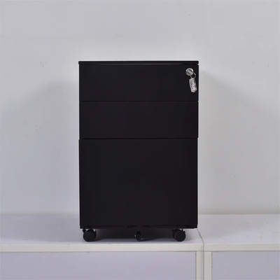 3 Drawer Movable 0.6mm Steel Pedestal Cabinet For Office