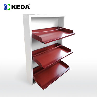 Assemble 0.2 Cbm Metal Steel Home Storage 3 Layer Shoe Cabinet