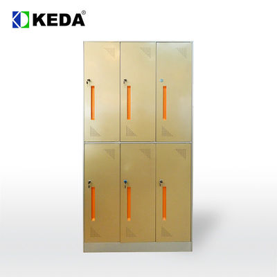 Flat Packing 0.157 CBM W900mm Metal Staff Lockers