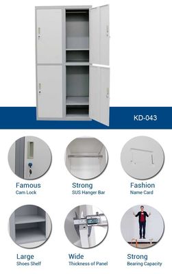 School Furniture 185cm height  0.16 CBM Metal Wardrobe Cabinet