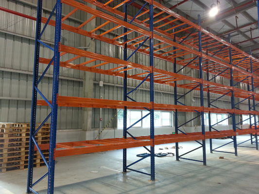 4 Layers Warehouse Shelving Units Shelf Racks 7000mm High Corrosion Protection