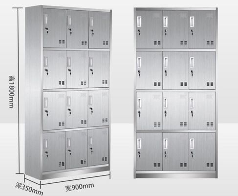Stainless Steel RAL Color D500mm Metal Wardrobe Cabinet
