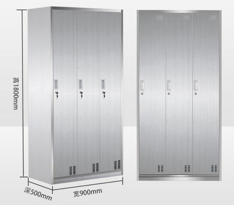 Stainless Steel RAL Color D500mm Metal Wardrobe Cabinet