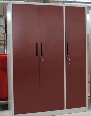 KD Electrostatic Powder Coating 0.23 CBM Metal Wardrobe Cabinet