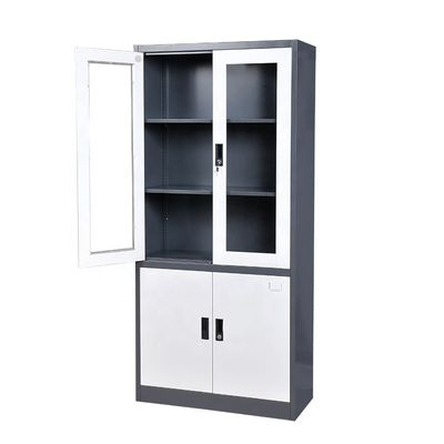 Thickness 0.6mm Steel Filing Cabinet multi function KD Structure