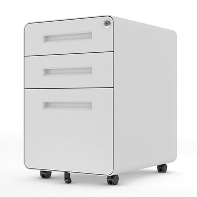 Share Ergonomics Round Body Design 3 Drawers Mobile Pedestal File Cabinet