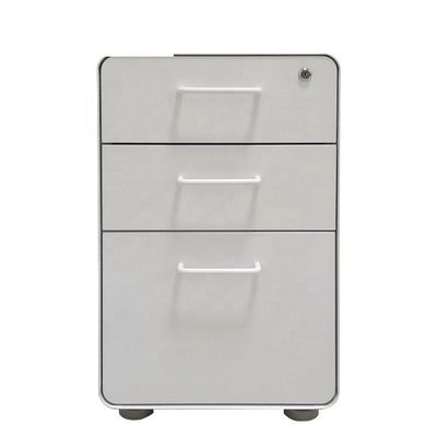 Lockable Steel Mobile Pedestal Cabinet Assembly Structure A4 Files
