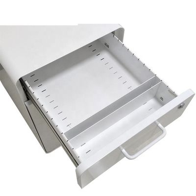 Round Edge Steel Thick 0.7mm 3 Drawer Mobile File Cabinet