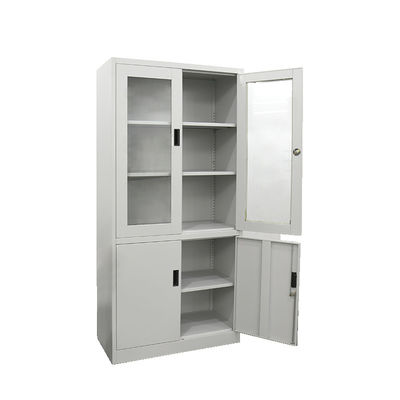 Metal Steel Filing Cabinet 4 adjustable shelves with lock