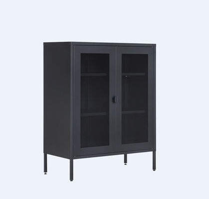 H1015mm Living Room Storage Cabinet Modern Steel Sideboard Storage Cabinet