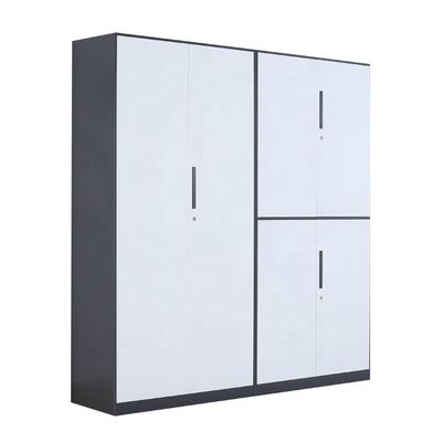 0.4-1.2mm Metal Filing Storage Cabinet Steel Cupboard Design With Glass