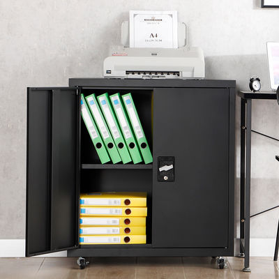Black Shelf Folding Storage Cabinet Removable Fold Steel Storage Cabinet