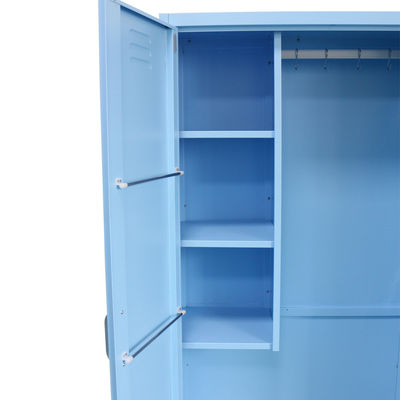 Knock Down Metal Locker Shelves For Mop And Tower Bar
