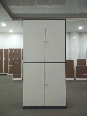 Four Doors Steel Office Filing Cabinet Knocked Down Structure 0.6mm Thickness