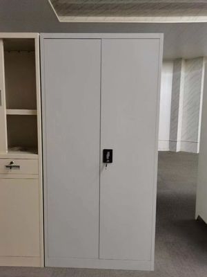 Customized 2 Door Wardrobe Steel Filing Cabinet File Cupboard For Office