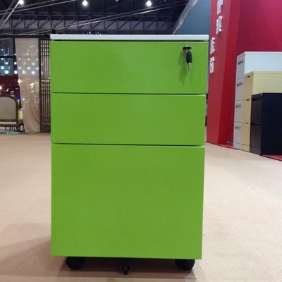 Steel Movable Drawer Filing Cabinet Metal Office Furniture 0.7mm Thickness