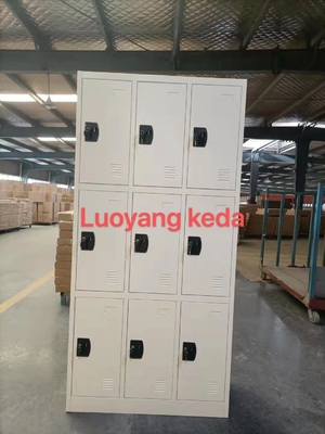 KD 6 Doors Steel Storage Locker Metal Wardrobe Furniture H1850mm