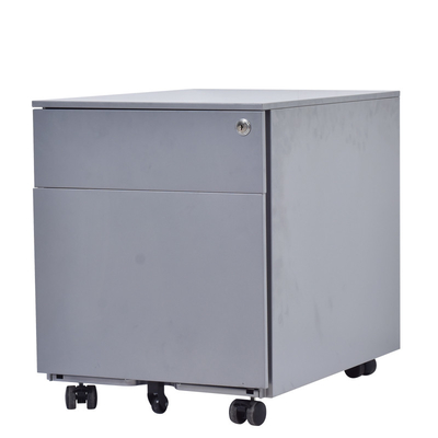 Lockable 2 drawer mobile file cabinet Steel Pedestal With Suspension File Hanging Rails