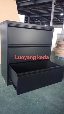 Knocked Down Steel 900mm Wide Drawer Cabinet Office Furniture 0.7mm Thickness