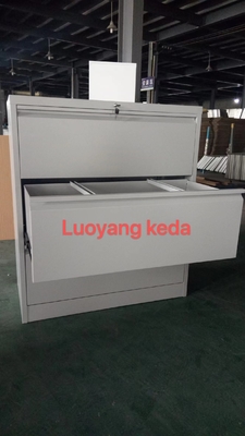 Knocked Down Steel 900mm Wide Drawer Cabinet Office Furniture 0.7mm Thickness