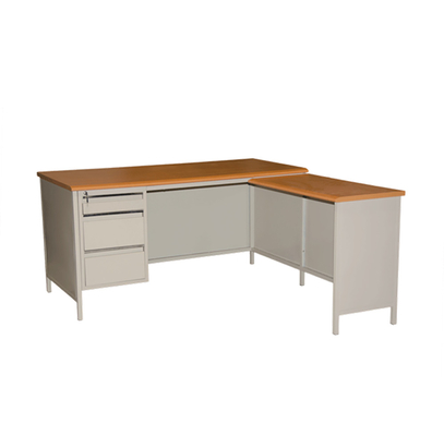 Office Furniture Metal L Shaped Office Desk With Locking