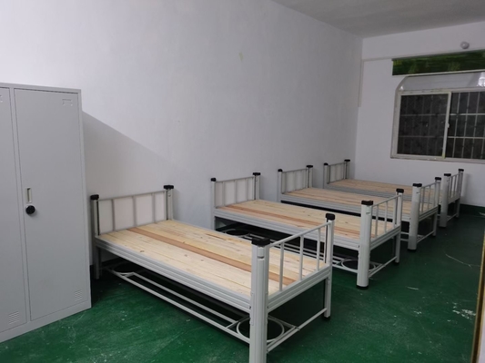 Knocked Down Steel Bunk Bed With Wood MDF Board