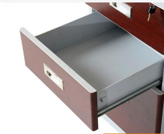 3 Drawers Steel Office Table Desk Metal Student Study Table With Locker Iron