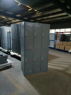 Knocked Down Steel Storage Locker Metal Wardrobe Furniture 1850mm High