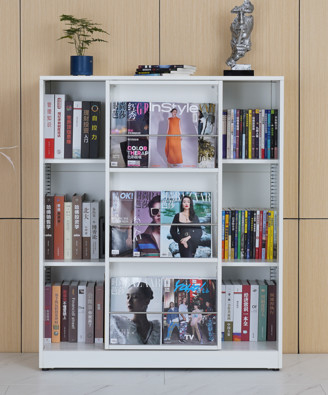 Modern Simple Design 3 Shelves Book Case Easy Assemble Living Room Furniture