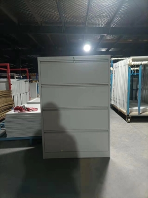 Knockdown Steel Drawer Filing Storage Cabinet Office Furniture Locker 0.7mm