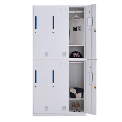 Powder Coating Metal Steel Locker 6 Door or 4 Door Office Furniture