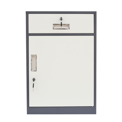 Hospital Single Door Metal Nightstand Bedside Cabinet With Drawer