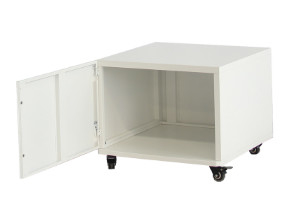 Single Door Mobile Metal Printer Cabinet Steel Movable Storage Copier Cabinet