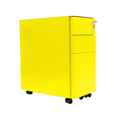 Slim Design File Storage Cabinet Thin Mobile Pedestal For US Market
