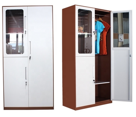 Bedroom Furniture Wardrobe Cabinet Designer 3 Door Steel Almari Cubby Lockers