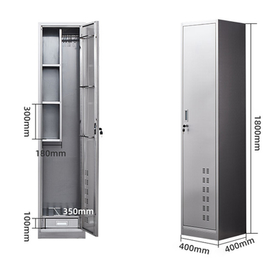 Stainless Steel 201 Mop Sundries Cabinet Cleaning Storage Cabinet Lockers