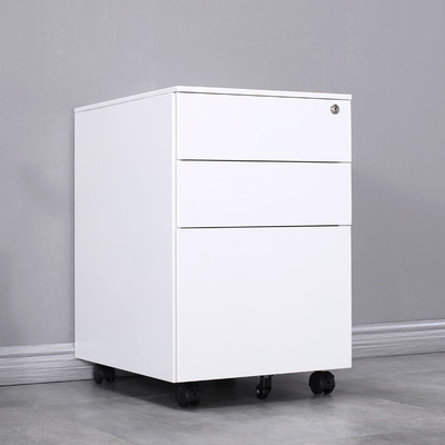 3 Drawer Movable Pedestal File Cabinets / Office Furniture Mobile Pedestal
