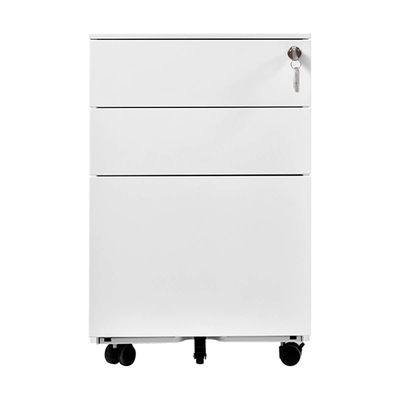3 Drawer Movable Pedestal File Cabinets / Office Furniture Mobile Pedestal