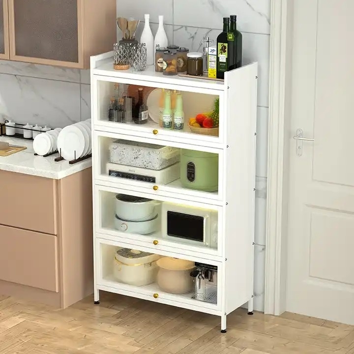 Adjustable Kitchen Metal Storage Cabinet For Dining Room