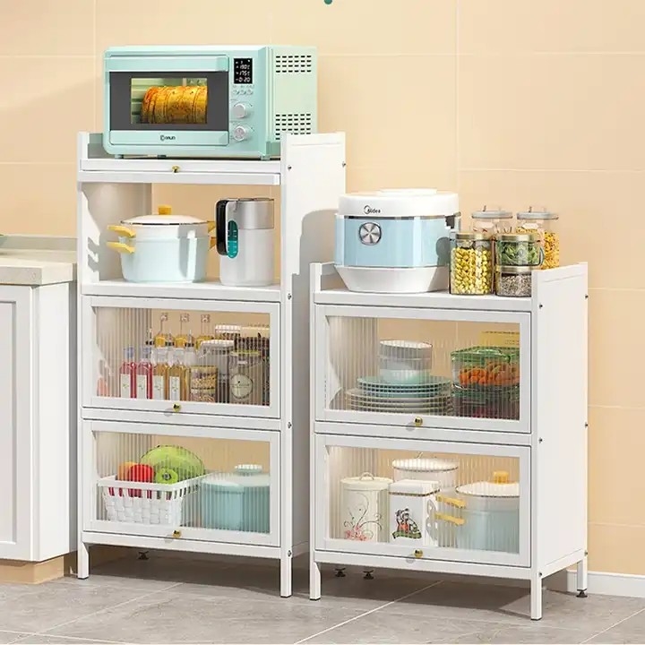 Metal Kitchen Cabinet Shelf Organizer Modern Customized Size